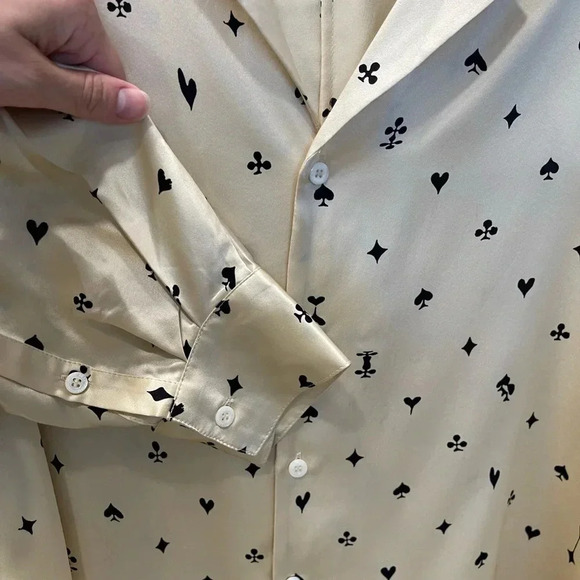 Tell Your Friends Silk Blouse size Medium - Picture 5 of 9